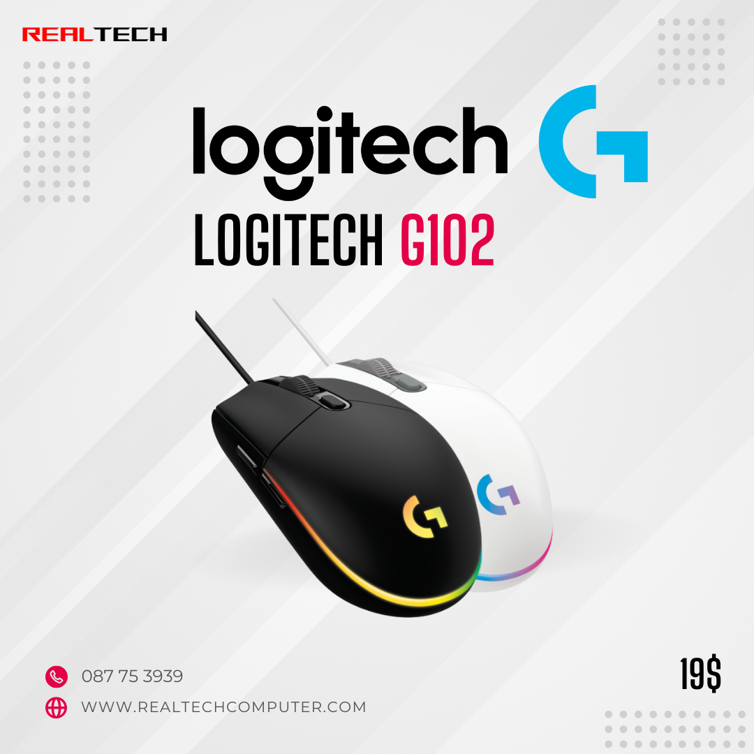 Logitech G102 LIGHTSYNC RGB 6 Button Gaming Mouse